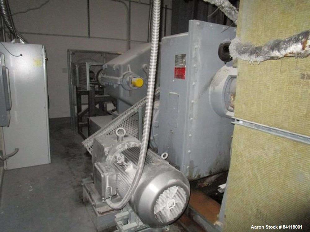 Used - Aaron Process 300 Gallon Sigma Blade Mixer Extruder. 450 Gallon Total Capacity. Carbon Steel Construction. Serial Number 93300150464MX.