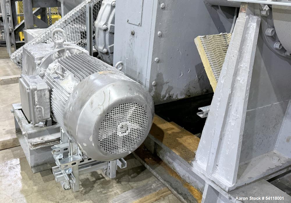 Used - Aaron Process 300 Gallon Sigma Blade Mixer Extruder. 450 Gallon Total Capacity. Carbon Steel Construction. Serial Number 93300150464MX.