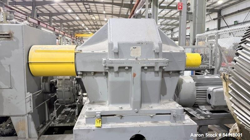 Used - Aaron Process 300 Gallon Sigma Blade Mixer Extruder. 450 Gallon Total Capacity. Carbon Steel Construction. Serial Number 93300150464MX.