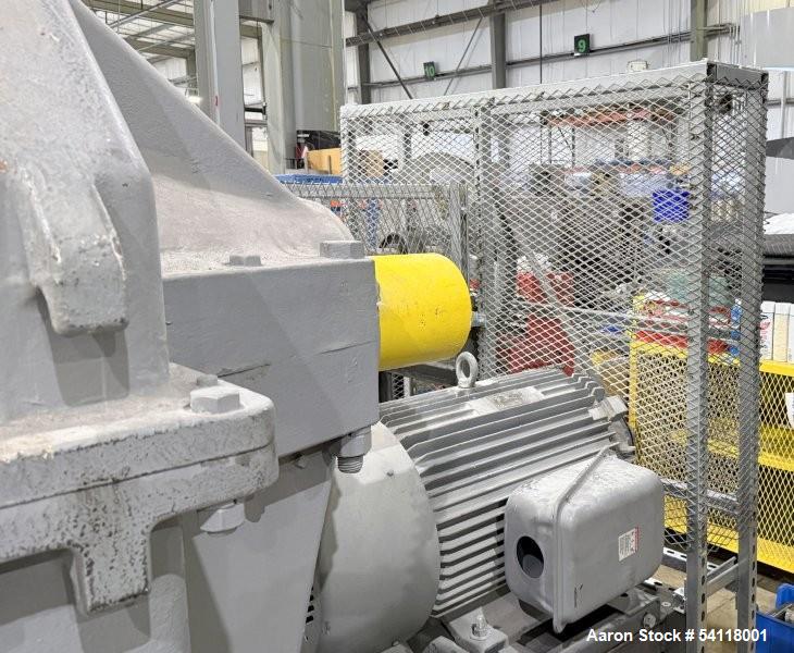 Used - Aaron Process 300 Gallon Sigma Blade Mixer Extruder. 450 Gallon Total Capacity. Carbon Steel Construction. Serial Number 93300150464MX.