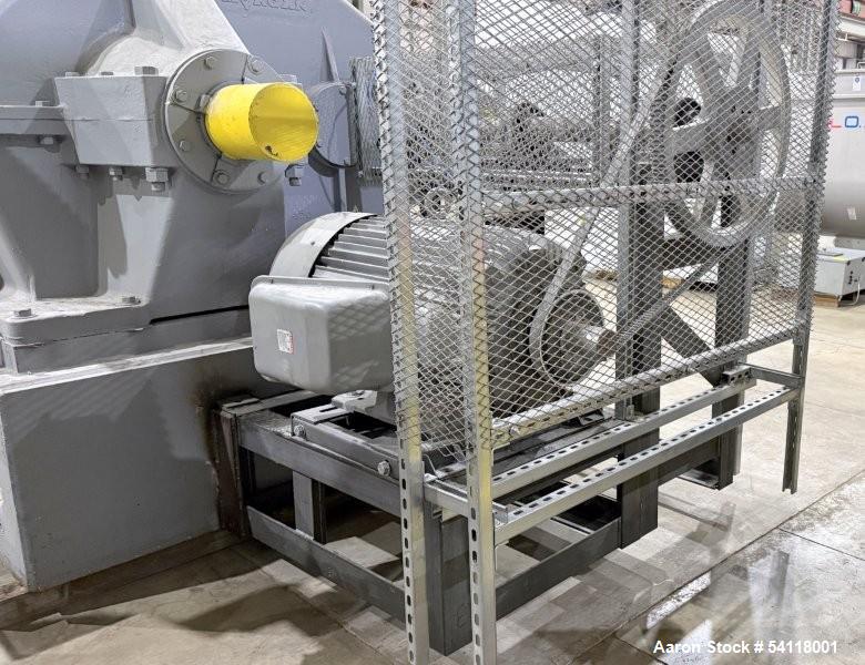 Used - Aaron Process 300 Gallon Sigma Blade Mixer Extruder. 450 Gallon Total Capacity. Carbon Steel Construction. Serial Number 93300150464MX.