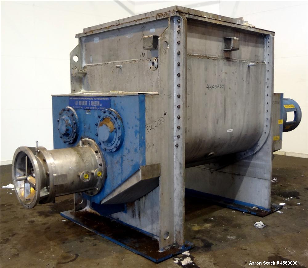 Used F. Aoustin Mixer Extruder, Model MXE 2500, 660 Gallon