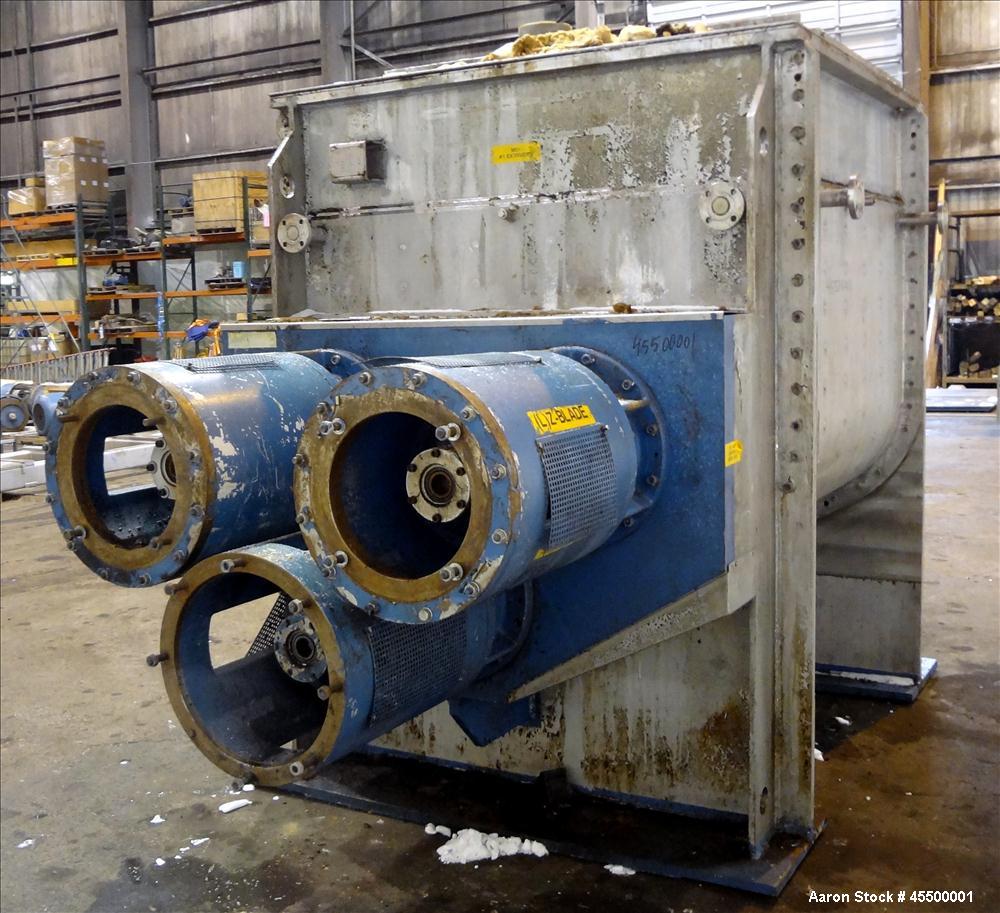 Used F. Aoustin Mixer Extruder, Model MXE 2500, 660 Gallon