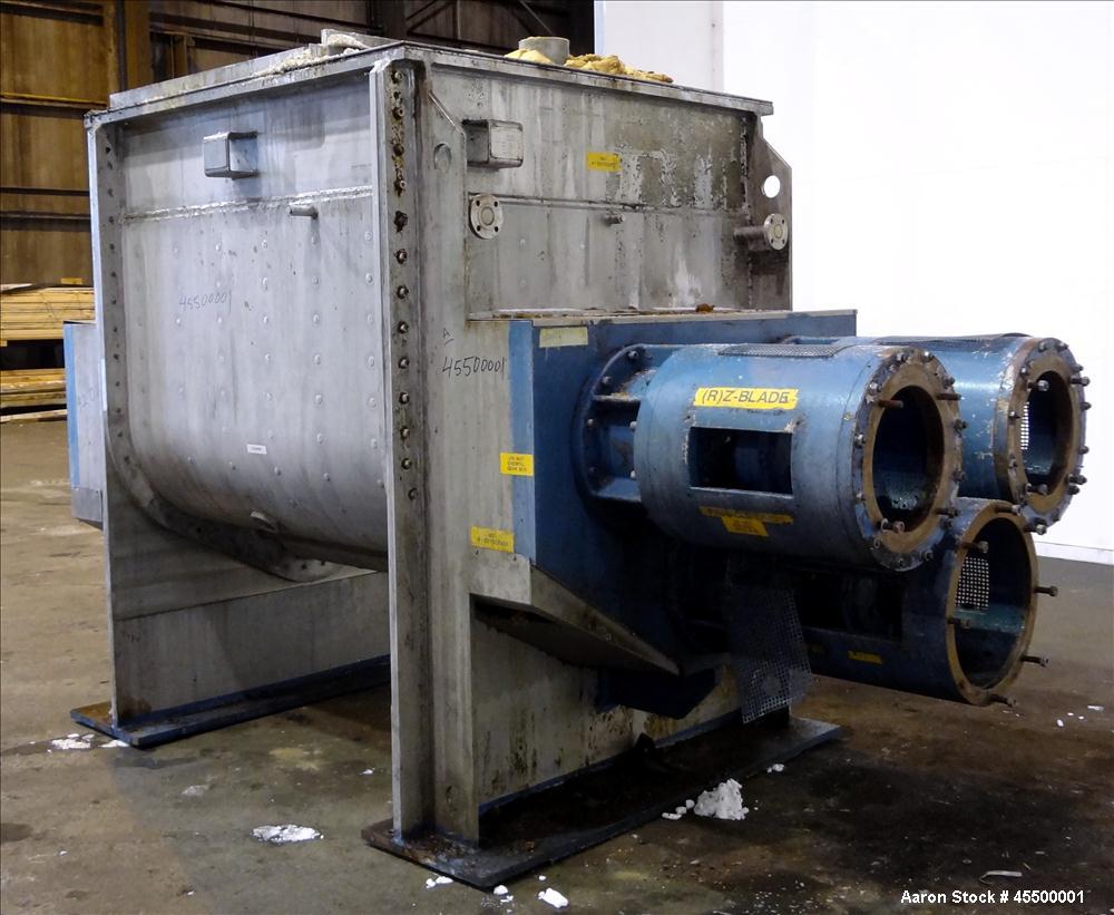 Used F. Aoustin Mixer Extruder, Model MXE 2500, 660 Gallon