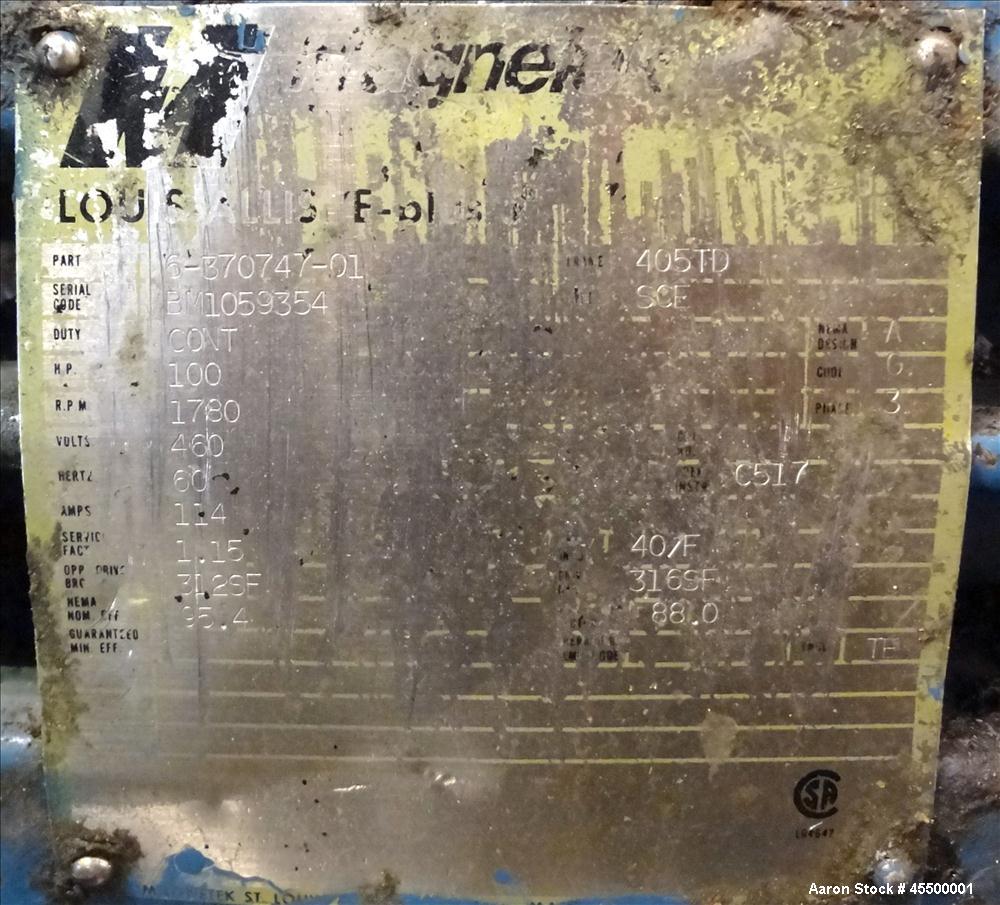 Used F. Aoustin Mixer Extruder, Model MXE 2500, 660 Gallon