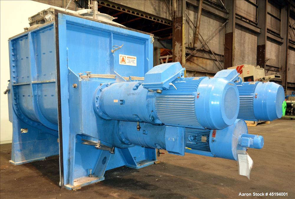 Used Aoustin Mixer Extruder, Model MXE 4000, 4000 Liter (1056 Gallon) Working C