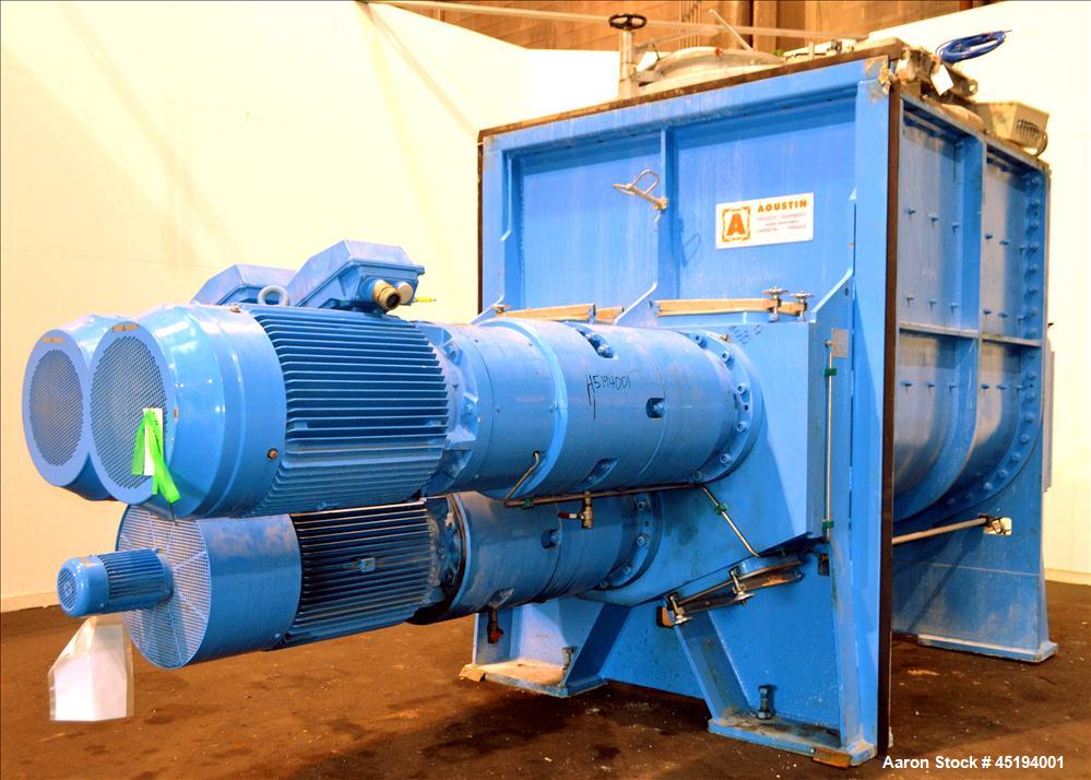Used Aoustin Mixer Extruder, Model MXE 4000, 4000 Liter (1056 Gallon) Working C