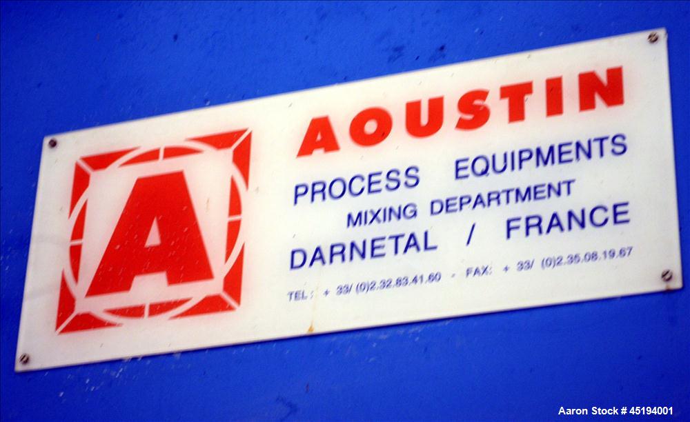 Used Aoustin Mixer Extruder, Model MXE 4000, 4000 Liter (1056 Gallon) Working C