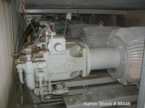 USED: Baker Perkins/Guittard Mixer/Extruder. 300 gallon working capacity, 600 total, type MHE160SL, 304 stainless steel. 304 stainless steel jacketed bowl 54-3/4" front to back x 55" left to right x ...