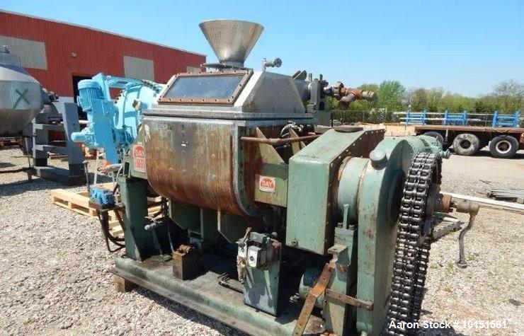 Used J.H. Day Stainless Steel Jacketed Mixtruder | 75 Gallon Working Capacity | 30+25 HP Hydraulics