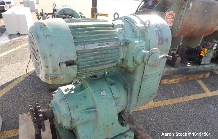Used J.H. Day Stainless Steel Jacketed Mixtruder | 75 Gallon Working Capacity | 30+25 HP Hydraulics