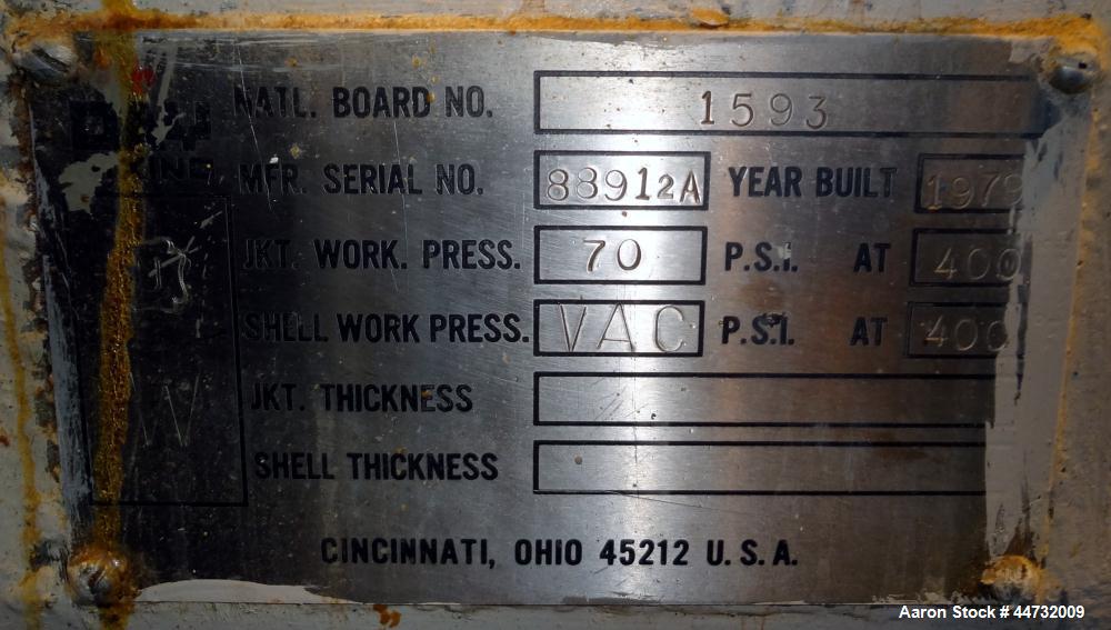 Used Stainless Steel J.H. Day Mixer Extruder, 100 Gallon Working Capacity
