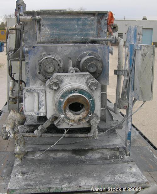 Used Jaygo Mixtruder, Model AME700SSF, Carbon Steel. Approximate 115 gallon working capacity, 225 total. Jacketed bowl approximately 35.43" front to back x 39.37" left to right x approximately 32" de...
