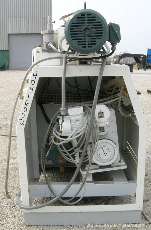 Used Baker Perkins/Guittard lab size mixer extruder, model LEX8.  Approximately 1.33 gallon working capacity, 2.125 total, 304 stainless steel.  Jacketed bowl, 8 3/4" left to right x 8 1/2" front to ...