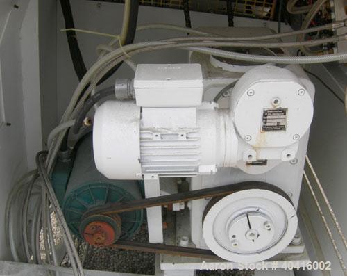 Used Baker Perkins/Guittard lab size mixer extruder, model LEX8.  Approximately 1.33 gallon working capacity, 2.125 total, 304 stainless steel.  Jacketed bowl, 8 3/4" left to right x 8 1/2" front to ...