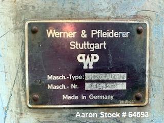 Used- Werner & Pfleiderer Mixer/Extruder, Type UK20X-AU-4V
