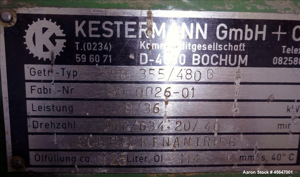 Used Werner & Pfleiderer Mixer/Extruder, Type UK450-A3.