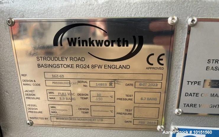 Used Winkworth Z-Blade Mixer, Model 16Z-63 | 316L Stainless Steel | Vacuum Rated | 27–36L Capacity | Tilt Discharge