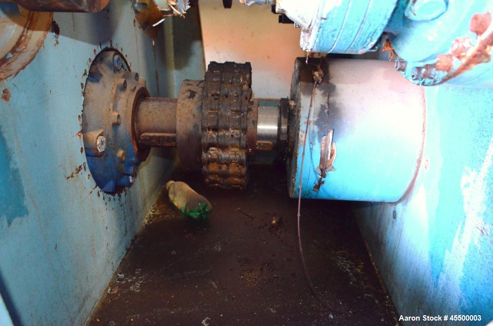 Used Winkworth Machinery Mixer Extruder, Model 63ZL/EMX, Approximate 2500 Liter (660 Gallon) Working Capacity, 3800 Liter (1000 Gallon) Total, 304 Stainless Steel Product Contact Areas. Carbon steel ...