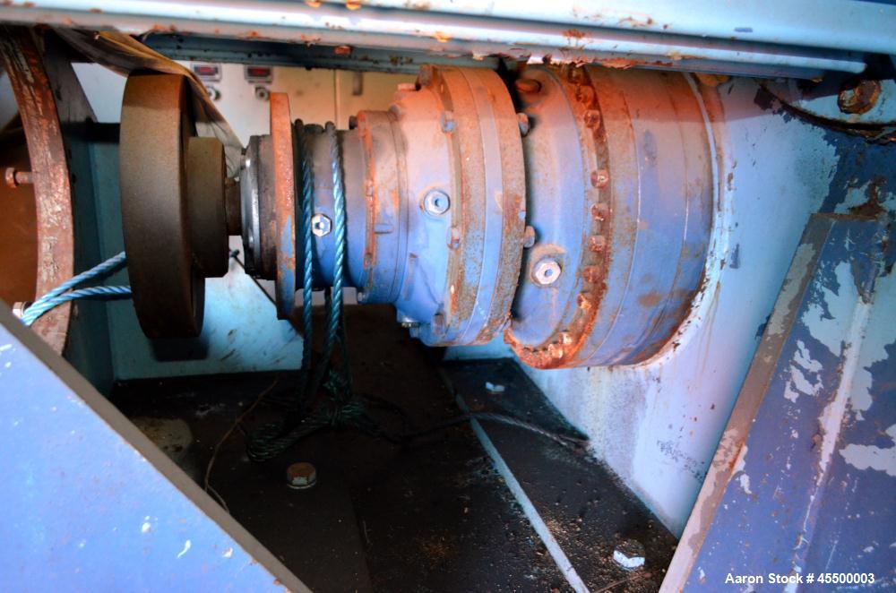 Used Winkworth Machinery Mixer Extruder, Model 63ZL/EMX, Approximate 2500 Liter (660 Gallon) Working Capacity, 3800 Liter (1000 Gallon) Total, 304 Stainless Steel Product Contact Areas. Carbon steel ...