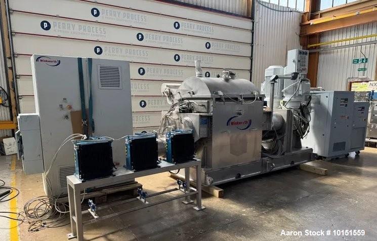 Used Winkworth ZX500-6 Z-Blade Mixer/Extruder | 500L Working | Vacuum Lid | Jacketed | 304 SS | With Tool Temp Units