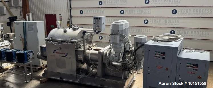 Used Winkworth ZX500-6 Z-Blade Mixer/Extruder | 500L Working | Vacuum Lid | Jacketed | 304 SS | With Tool Temp Units