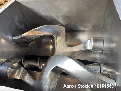 Used Winkworth ZX500-6 Z-Blade Mixer/Extruder | 500L Working | Vacuum Lid | Jacketed | 304 SS | With Tool Temp Units