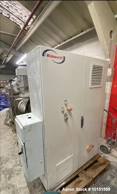 Used Winkworth ZX500-6 Z-Blade Mixer/Extruder | 500L Working | Vacuum Lid | Jacketed | 304 SS | With Tool Temp Units