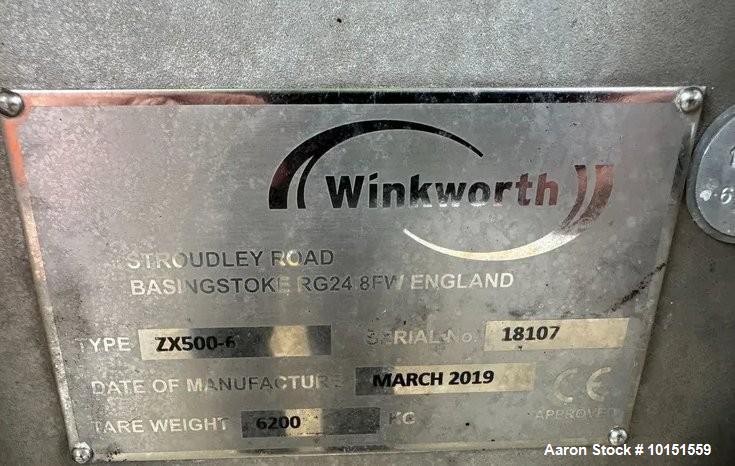 Used Winkworth ZX500-6 Z-Blade Mixer/Extruder | 500L Working | Vacuum Lid | Jacketed | 304 SS | With Tool Temp Units