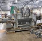 Used Lleal Double Sigma Extruder Kneader. Model AME-2600. 650 gallon; Stainless steel; Sigma blades; Hydraulically driven; Vacuum rated; 75 kW (100 hp) blade power; 55 kW (75 hp) extruder power.