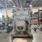 Used Lleal Double Sigma Extruder Kneader. Model AME-2600. 650 gallon; Stainless steel; Sigma blades; Hydraulically driven; Vacuum rated; 75 kW (100 hp) blade power; 55 kW (75 hp) extruder power.