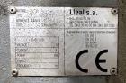 Used Lleal AME-2600 Double Sigma Extruder Kneader.  650 gallon, Stainless steel. Vacuum Rated. Sigma blades. Hydraulically driven. 75 kW (100 hp) blade power, 55 kW (75 hp) extruder power.