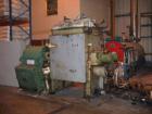 Used AMK Model VIU-630M Line Z-blade Mixer/Extruder, carbon steel jacketed bowl. Capacity 166 gallon (630 liter), 43.3