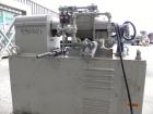 Used AMK Double Arm Mixtruder, approximately 1-1/2 gallon working capacity, 316 stainless steel. Carbon steel jacketed bowl, 7-7/8