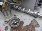 Used AMK Double Arm Mixtruder, approximately 1-1/2 gallon working capacity, 316 stainless steel. Carbon steel jacketed bowl, 7-7/8