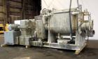 Used Aaron Process 500 Gallon Mixer Extruder, Model MX 500.  Carbon steel construction.  200 Hp main drive.