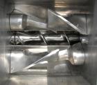 Used Baker Perkins/Guittard lab size mixer extruder, model LEX8.  Approximately 1.33 gallon working capacity, 2.125 total, 304 stainless steel.  Jacketed bowl, 8 3/4
