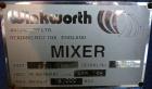 Used Winkworth Machinery Mixer Extruder, Model 63ZL/EMX, Approximate 2500 Liter (660 Gallon) Working Capacity, 3800 Liter (1000 Gallon) Total, 304 Stainless Steel Product Contact Areas. Carbon steel ...