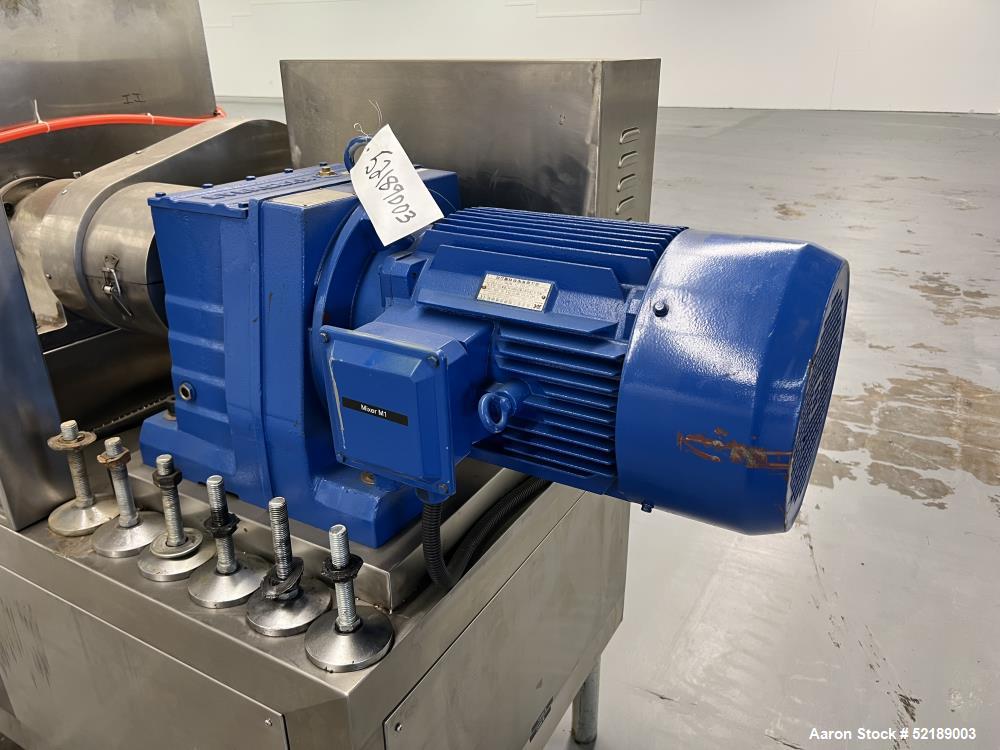 Used- Double Arm Mixer,  Stainless Steel. Approximate 20 gallon working capacity. Jacketed bowl with electric heaters approx...