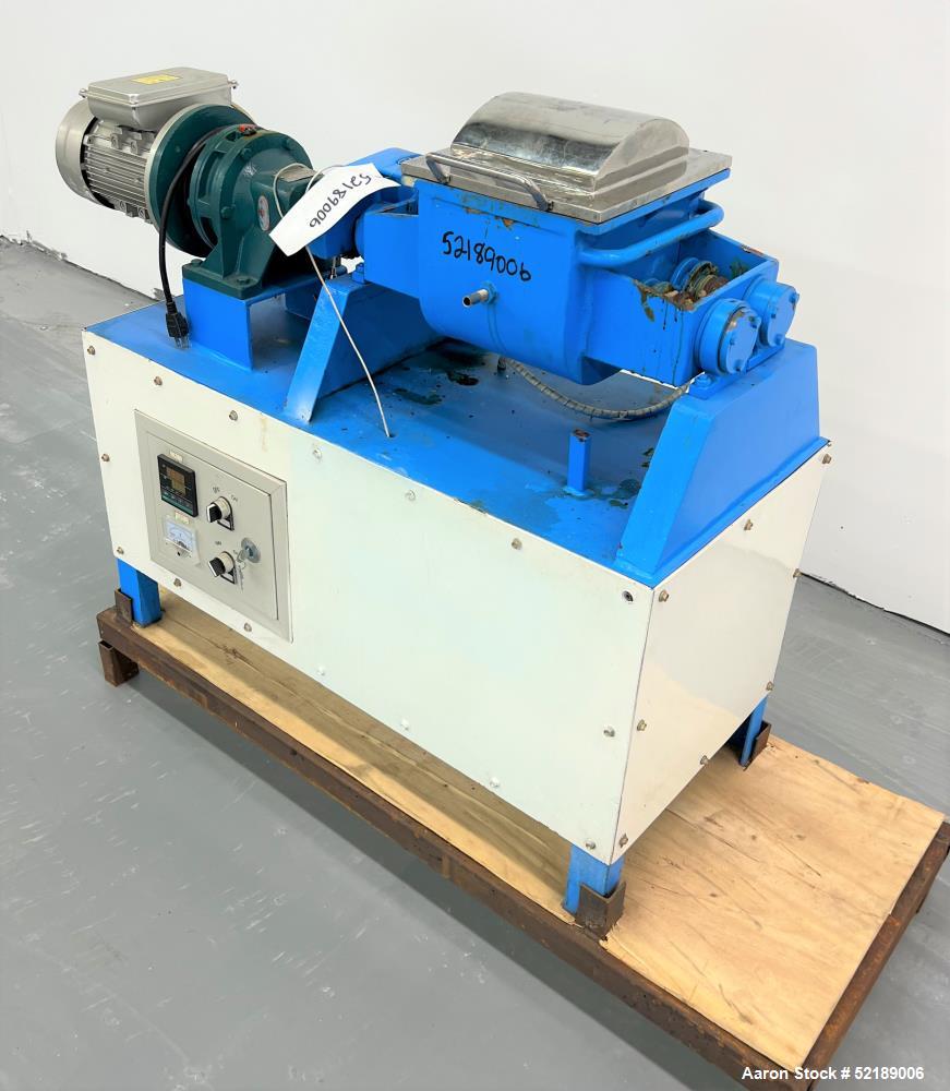 Used Double Arm Sigma Mixer,  Stainless Steel. Approximate 0.75 gallon working 