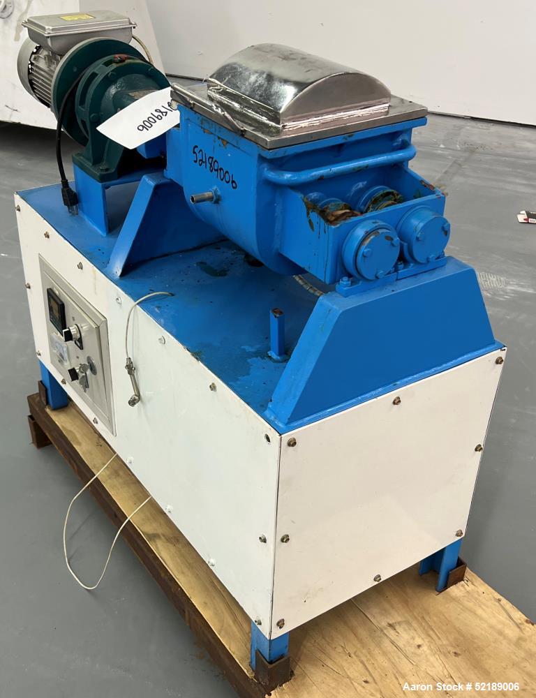 Used Double Arm Sigma Mixer,  Stainless Steel. Approximate 0.75 gallon working 