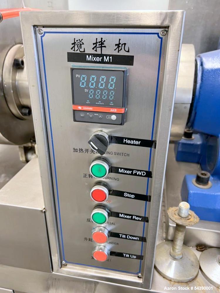 Used Double Arm Stainless Steel Sigma Mixer – 20 Gallon Jacketed Dough & Paste Mixer with Hydraulic Tilt