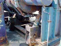 USED: Aaron Process 600 gallon, carbon steel, sigma blade, double armmixer. With spherical roller bearings, twin hydraulic tilt cylinders,heavy duty 300 hp drive using surplus Lufkin or equivalent ge...