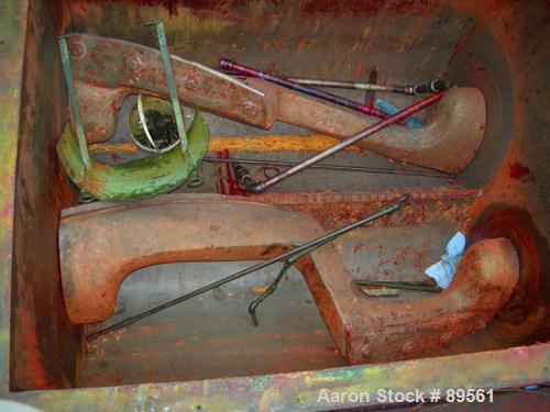 USED: Double arm mixer, low boy design, approximate 200 gallon working capacity, carbon steel. Jacketed bowl 53" front to back x 43-1/2" left to right x 25-3/4" deep. Tangential sigma blades, counter...