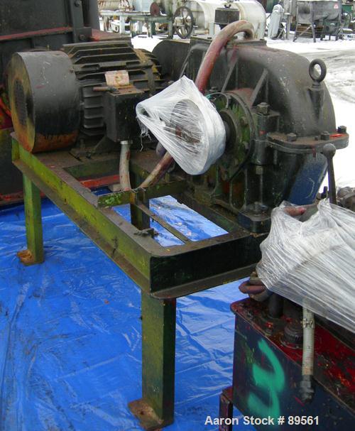 USED: Double arm mixer, low boy design, approximate 200 gallon working capacity, carbon steel. Jacketed bowl 53" front to back x 43-1/2" left to right x 25-3/4" deep. Tangential sigma blades, counter...
