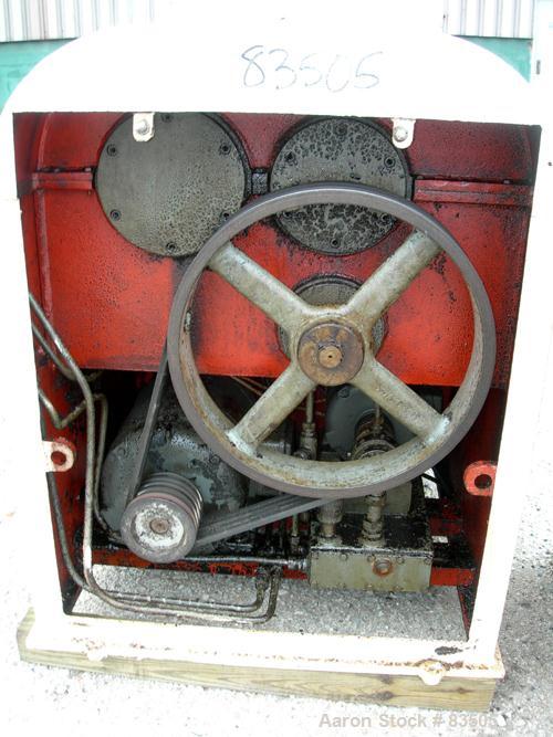 USED: AMK double arm mixer, 52.8 gallon working capacity (200 liter), model IIU, carbon steel. Non-jacketed bowl 27-1/2" left to right x 27-5/8" front to back x approx 16" deep. Tangential sigma blad...