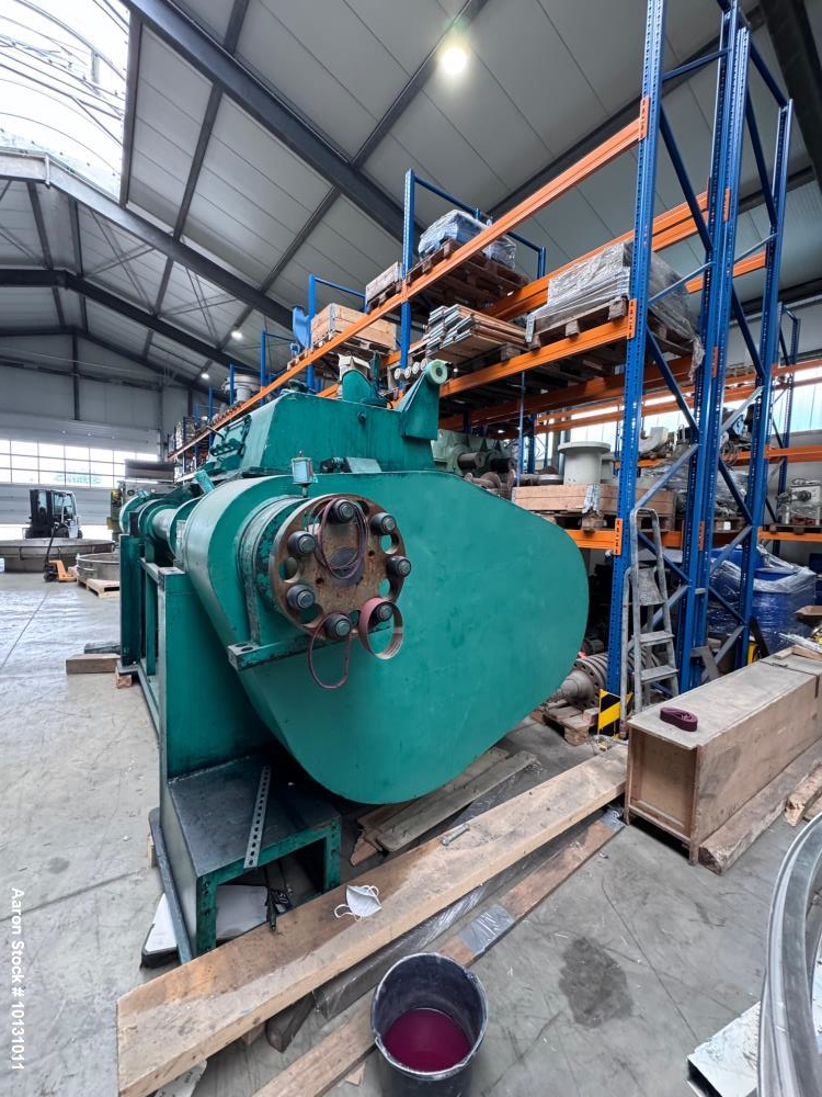 Used AMK Double Arm Mixer VIU Strength Class IV – 1500L Capacity, 316SS, 135HP, Tilt Discharge, Built 2005