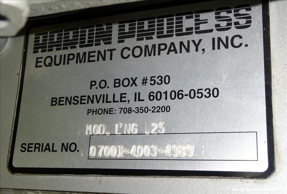 Used Aaron Process Equipment Double Arm Sigma Blade Lab Mixer, Model LNG 0.25