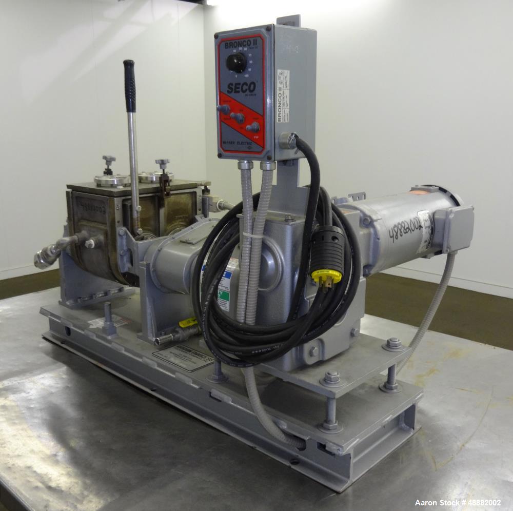 Used- Aaron Process Equipment Lab Batch Double Arm Sigma Mixer. Model LNG1B