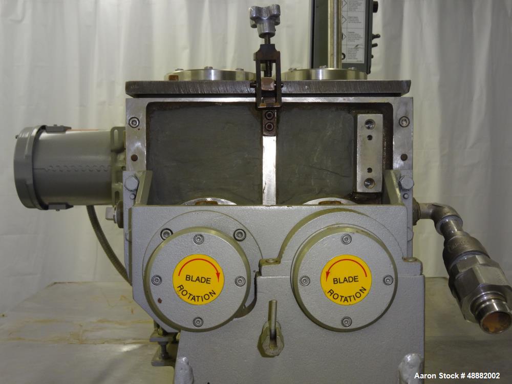 Used Aaron Process Equipment Lab Batch Double Arm Sigma Mixer. Model LNG1B